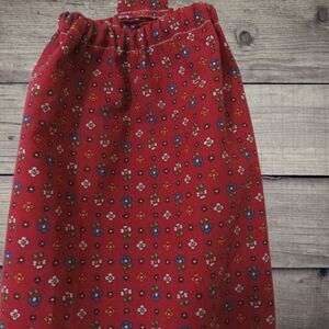 Plastic Bag Holder, Red Floral Shopping Bag Dispense